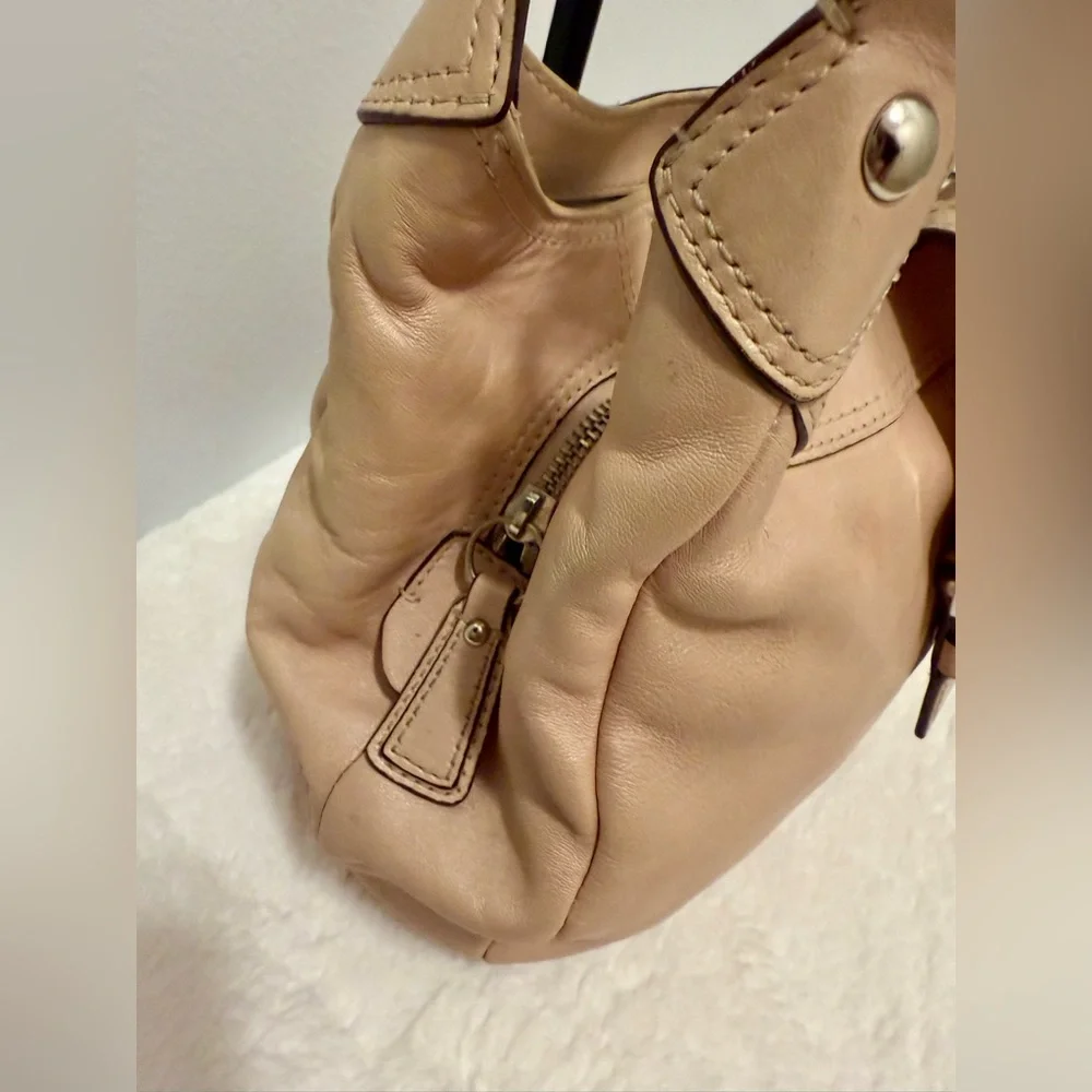 Coach Vintage Lynn Soho Champagne Beige Leather Shoulder Bag - Picture 6 of 8